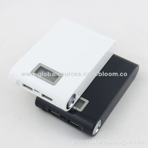 1,200mAh LED Power Banks for iPhone, with LED Torch, White/Black Color, Single USB PortNew